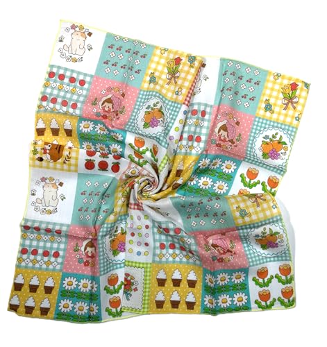 Shanlin Unisex Floral Cotton Square Scarf Bandanas 22x22 inch - color: Fairytales