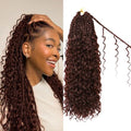 Goddess Boho Box Braids Crochet Hair-8 Packs 14 Inch Crochet Box Braids for Black Women Pre Looped (#4, 14 Inch (Pack of 8)) - color: #4, size: 14 Inch (Pack of 8)