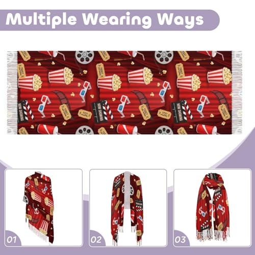 Scarfs for Women Fall Winter Scarves Shawls and Wraps for Evening Dresses - color: Design5