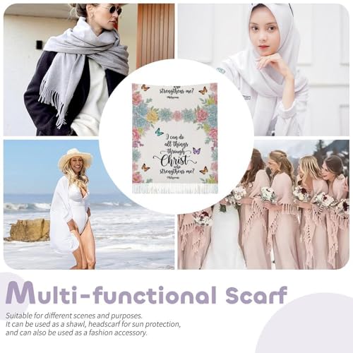 Scarfs for Women Fall Winter Scarves Shawls and Wraps for Evening Dresses - color: Design3