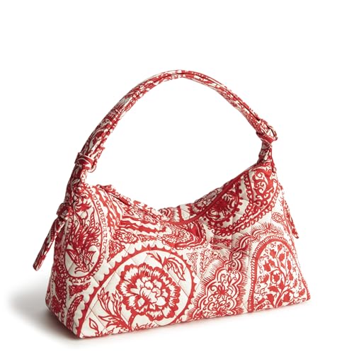 Vera Bradley Women's Premium Cotton Roxbury Crescent Shoulder Bag - color: Paisley Key