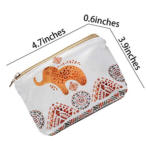 Women and Girls Cute Fashion Coin Purse Wallet Bag Change Pouch Key Holder - color: Cute Small Elephant