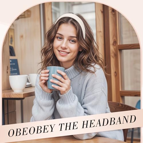 obeoby Cute Pink Headbands, 5Pcs Non Slip Wide Headband Hair Accessories Teen Girls Trendy Stuff Gifts - color: Pink Series