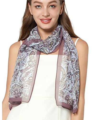 PANTONIGHT Long Chiffon Fashion Scarf Lightweight Chiffon Sheer for women - color: No.788