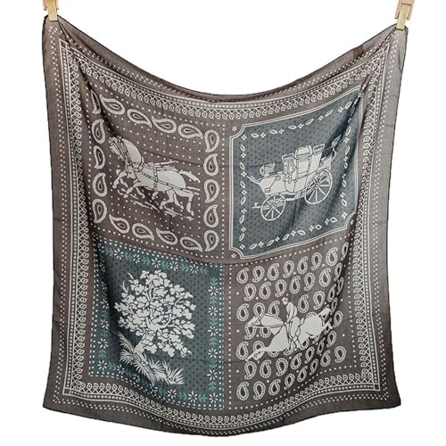 41" Large Square Scarf Hairscarf Fashion Scarves Hair Wrapping Scarfs Night Sleeping Headscarf for Women B06 - color: B067