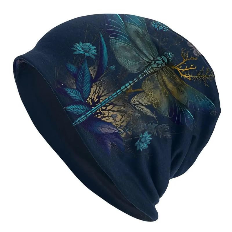 Tenna Teki Women Slouchy Beanie Chemo Hat Cancer Caps for Patient | Autumn Spring Lightweight Comfortable Breathable Beanie for Men - color: Dark Blue