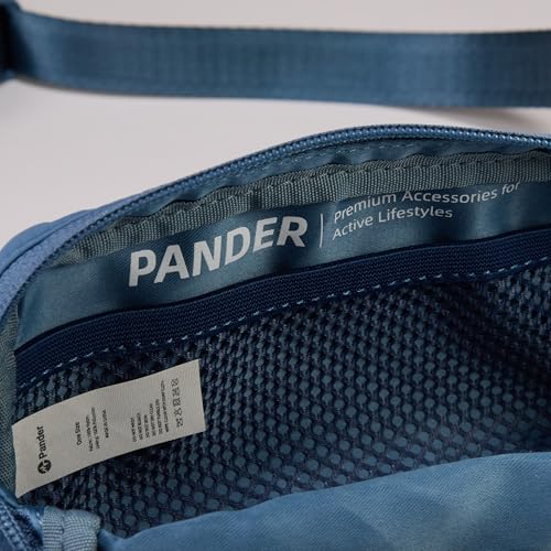 Pander Mini Belt Bag – Ultra Compact, Fits 6.7” Phone, Lipstick, Earbuds, Essentials, Small Crossbody Waist Purse, Denim Blue - color: Denim Blue