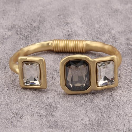Chunky Gold Bracelet Trendy Gold Cuff Bracelets for Women Statement Silver Arm Cuffs Bangles Arm Punk Jewelry Accessories - style: Chunky Bangle