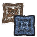 K-Elewon 27.5” Women Medium Square Scarf Head Scarf- 2PCS Neck Scarf Hair Scarf Head Sleeping Wraps Scarfs for Women H07 - color: Se06(2pcs)