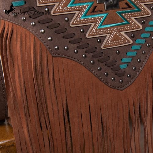 Montana West Western Crossbody Bag Purse for Women - color: Coffee