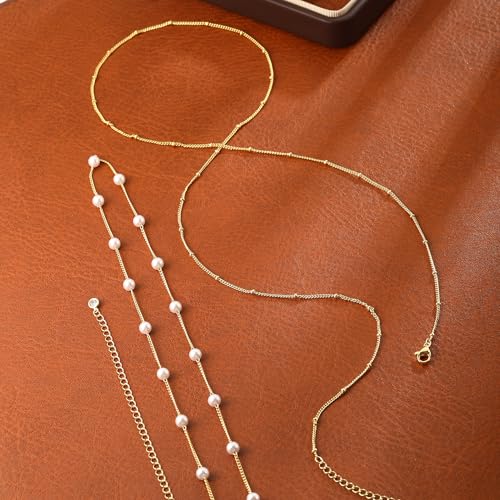 Gold Waist Chain for Women Dainty 14K Gold Plated Layered Belly Chain Adjustable Bikini Belly Beads for the Waist Waterproof Beach Accessories Body Chain Jewelry for Gifts - style: BY0003