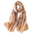 Silk Scarf Mulberry Silk Fashion Scarves Long Lightweight Shawl Wrap … - color: W46