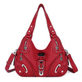 Angelkiss Hobo Purses and handbags for Women Satchel Handbag Women Purses Large Daily Shoulder Bags | Purses - color: Red