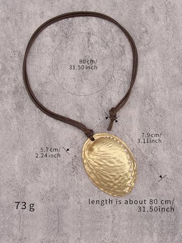 Chunky Necklace for Women Boho Pendant Necklace Statement Western Choker Necklaces for Women Vintage Bohemian Jewelry - style: Boho Statement Necklace