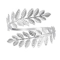 Arm Cuff Layered Bracelet Adjustable Leaf Flower Starfish Upper Arm Cuff Bangle Jewelry Gold Plated Bracelet Ring Set for Women Boho Summer Beach Essentials - color: Silver-Leaf