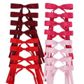 WORTL Hair Bows Clips Coquette Ribbon Bowknot with Long Tail Princess Hair Bows French Barrettes Hair Accessories for Women Girls 16PCS (Red, Rose red, Wine red, Pink) - color: Red, Rose red, Wine red, Pink