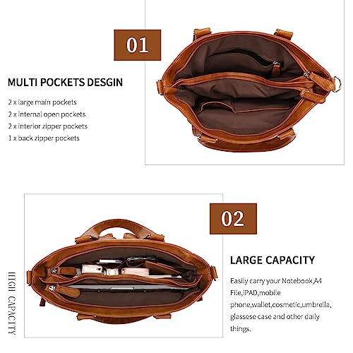 KL928 Large Purses for Women Shoulder Bag Tote Handbags Stylish Vegan Leather Hobo Bags Ladies, A-Black-4 | Large - color: 01-yellowish Brown