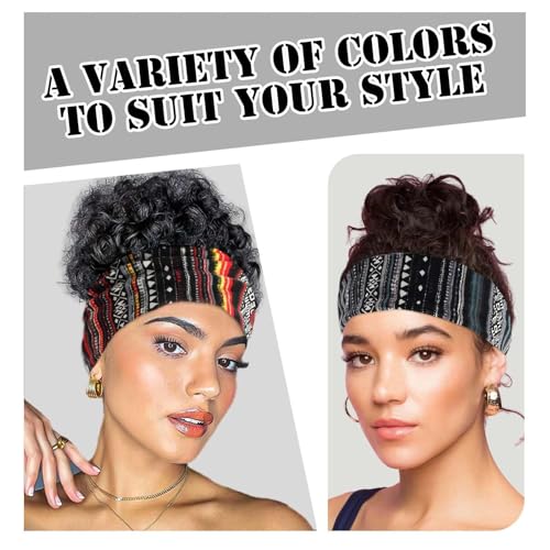 Boho Headbands For Women Wide Head Bands Fashion Leopard Turban Headband Knotted Head Wraps Non Slip Sweatbands Workout Bandanas Hairbands Elastic Hair Scarf Cotton Accessories For Teen Girls - color: Style 87