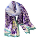 Acotavie Scarfs for Women Dressy Fashion Scarves Long Floral Pattern Scarf Lightweight Sunscreen Shawls - color: C023