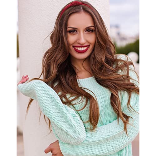 VELSCRUN 12 Pack Flower Headbands Non Slip Wide Girls Cute Boho Knotted Head Bands Hair Accessories Fashion Birthday Gifts for Women - color: headbands 03