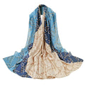 vimate 100% Large Silk Feeling Scarf-Women's Fashion Long Mulberry Silk Satin Neck Scarf Sunscreen Shawl Wrap Headscarf - color: Style 20