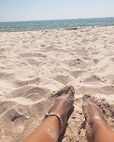 Fesciory Puka Shell Anklet for Women Summer Natural Cowrie Adjustable Ankle Bracelet, Handmade Boho Hawaiian Beach Seashell Jewelry - color: A4:Shell Anklet(Pearl)