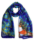 Acotavie Scarfs for Women Dressy Fashion Scarves Long Floral Pattern Scarf Lightweight Sunscreen Shawls - color: C012