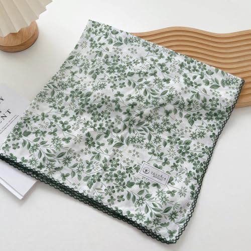 Cotton Bandana,Large Bandanas for Women,Head Coverings for Women,Head Scarf Handkerchief, Square Headband 27" x 27" - color: 27-07-plum-green