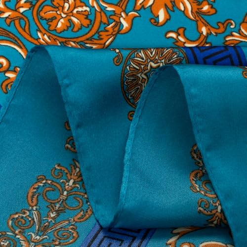 RIIQIICHY Women Head Hair Scarf Like Satin Silk Scarf Sleeping Hair Wrapping Night 27.5" - color: C006
