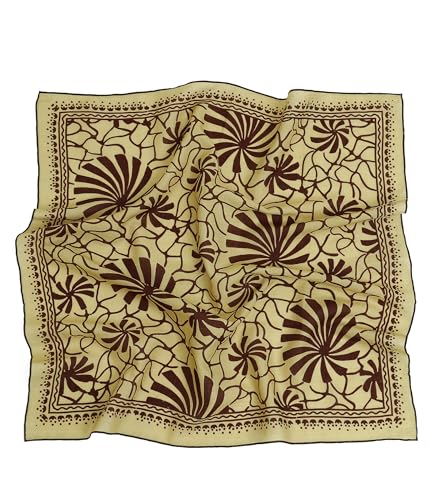 STARWHISPER Multicolored 22''x22'' Cotton Bandana for Women and Men Multi-purpose Headband Hair Scarf Protective Coverage - color: S8-sunny Swirl