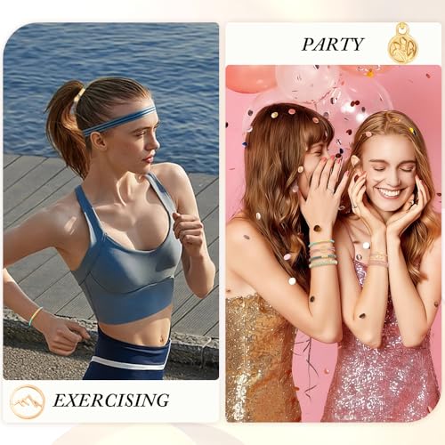 DIYDEC 10PCS Hair Ties Bracelet for Women 5 Styles Soft Braided Boho Hair Bands Elastic No Damage Hair Ties for Girls thick Thin Long Curly Hair Accessories(Pink and Blue) - color: Pink and Blue