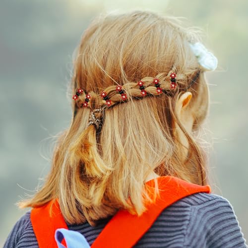 VOCOSTE 12 Pcs Mini Hair Claw Clip, Small Rhinestone Hair Clips, Metal Little Hair Clips for Women and Girl Flower Hair Accessories, Red - color: Red