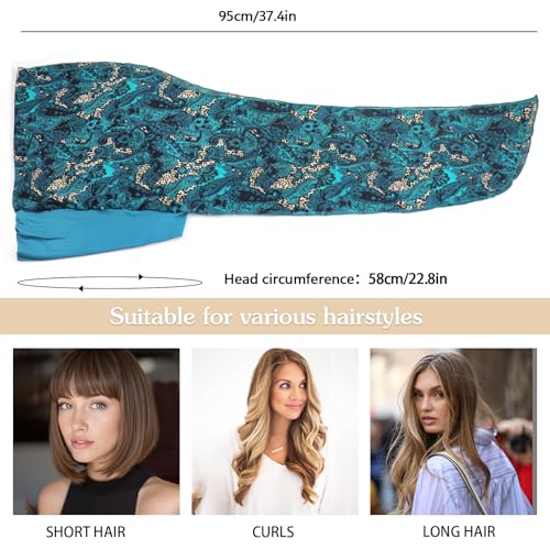 XYIYI Head Scarf for Women Chemo Patients Headwear Cancer Hair Loss Headwrap Cover Hat Turban Covering Wrap - color: Haqing