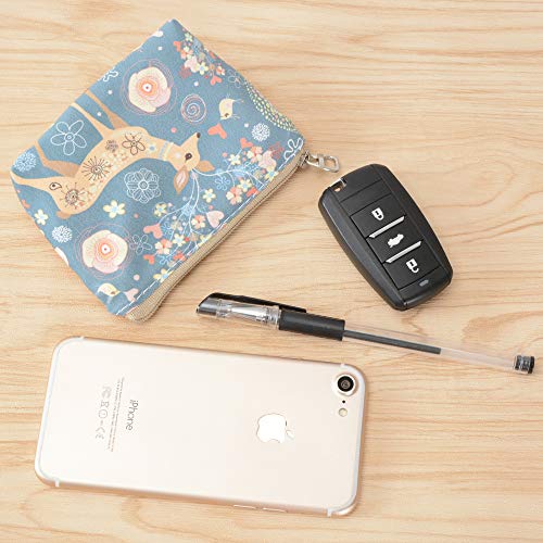 Women and Girls Cute Fashion Coin Purse Wallet Bag Change Pouch Key Holder - color: Dreamy Deer