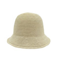 Women Straw Hat Beach Sun Cap Foldable Paper Knitted for Travel Summer Vacation Soft Lightweight Breathable - color: Beige