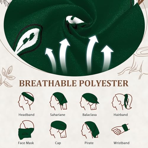 12 Pack Bandanas Unisex Paisley Cowboy Bandanas Bulk Multi Purpose Headband Scarf for Men Women Costume - color: Dark Green, style: Classic