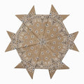 6 Pack 12 Pack Bandanas 2 Sides Printed 22inch Unisex Cowboy Kerchiefs - color: Khaki-6 Pack