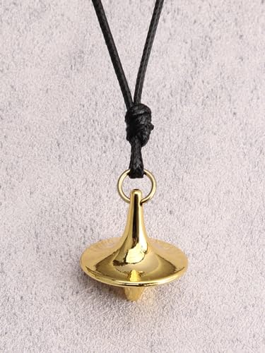 Jeilwiy Leather Necklace for Women Funky Necklace Choker String Cord Necklace with Pendant Boho Style Jewelry - style: Gyro Pendant