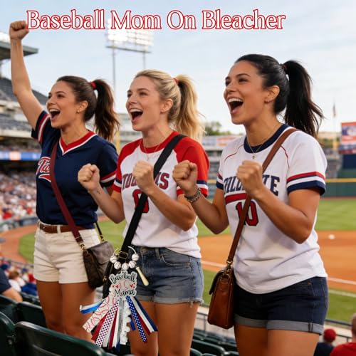 Baseball Softball Soccer Football Volleyball Sports Mom Charms for Bogg Bag Accessories Tassel Backpack Gifts - style: Baseball Mom