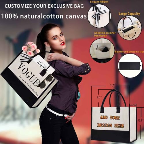 Custom Cotton Canvas Tote Bag Pouch Promotional Totes Print Your Logo Personalized Tote Bag Buy Wholesale Bulk Tote Bag - style: Custom Logo