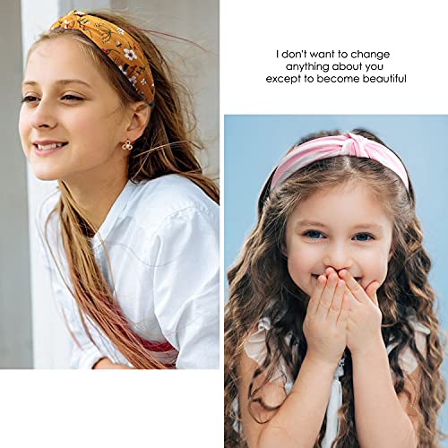 VELSCRUN Hairband - 12 Pack Wide Knotted Headbands for Women - Elastic Turban Boho Bandeau Hair Accessories for Washing Face, Yoga, Running, Hiking, Party, Traveling, Shopping - color: headbands 08