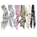 kcctoo 2/6/10Pack Scarf Bags for Women Handbag Scarfs Band Hair Neck Scarves Fashion Gifts - color: 6pc Scarf White
