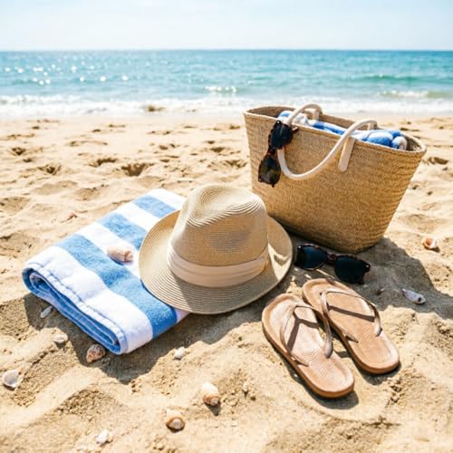 DRESHOW Women Straw Sun Hat Short Brim Panama Travel Fedora Summer Hat Roll Up Beach Cap for Women UPF 50+ - color: 1 Pc Straw Hat: Beige (Beige Ribbon)