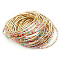 10 Pieces Women's Tennis Bracelet Set 2mm Extra-fine Delicate Rhinestones Adjustable Stackable Stretch Bracelet Wedding Party Jewelry Gifts - color: G-Y MIX