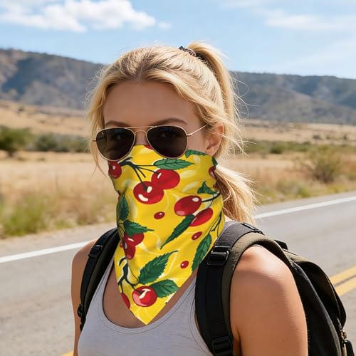 Head Scarf Hair Neck Scarves for Women Fashion Silk Satin Purse Bag Scarfs Handbags Bandana Neckerchief - color: Cherry Red Yellow