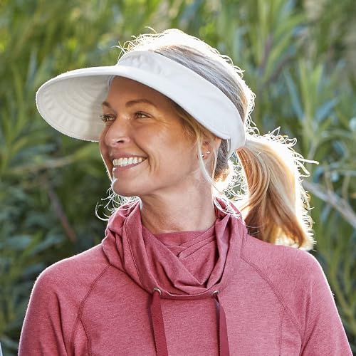 Women's Zip-Off Visor - UPF 50+ Sun Protection - Bel Aire - color: Black/White