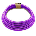 COLORFUL BLING Handwoven African Tribal Multilayer Chunky Statement Necklace Egypt Bib Collar Choker Costume Party Jewelry Accessories for Women - color: purple