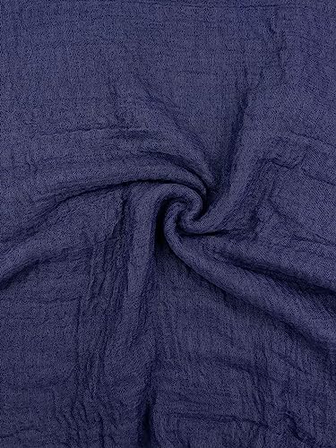 Humble Hilo Womens Woven Bohemian Style Gauze Scarf,Shawl, Head Wrap Fringed Edge Lightweight, Long Folds Small - color: Purple