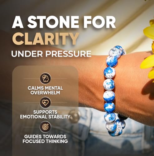 Conscious Items Spiritual Bracelets for Women & Men, Healing Crystal Bracelet with Natural Stones for Meditation, Chakra Alignment & Inner Transformation - style: Rare K2 Stone Bracelet of Spiritual Adventure