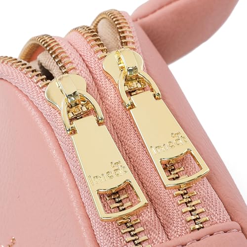 INICAT Women's Small Sling Bag, Lightweight Everyday Vegan Leather Crossbody Purse for Daily Essentials and Travel Light - color: Pink, size: Small